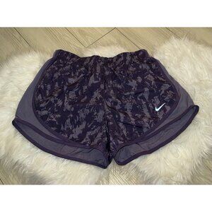 Nike Tempo Dri-Fit Running Shorts Brief Liner Printed Womens M Medium Purple
